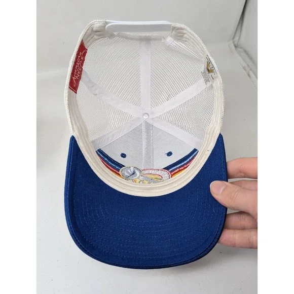 St Louis Blues Snapback Trucker Hat Cap Mesh Trumpet Logo Vintage Hockey Retro - Picture 5 of 7